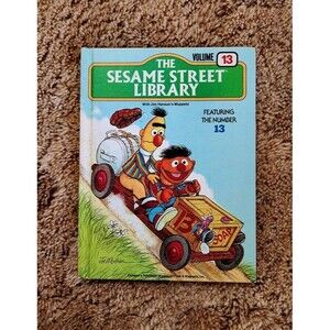 Vintage Sesame Street Library Book Volume 13 Featuring the Number 13